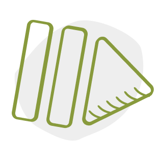 pause and play button icon on white blob