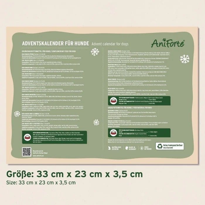 Natural Instinct Aniforte Advent Calendar Standard for Dogs