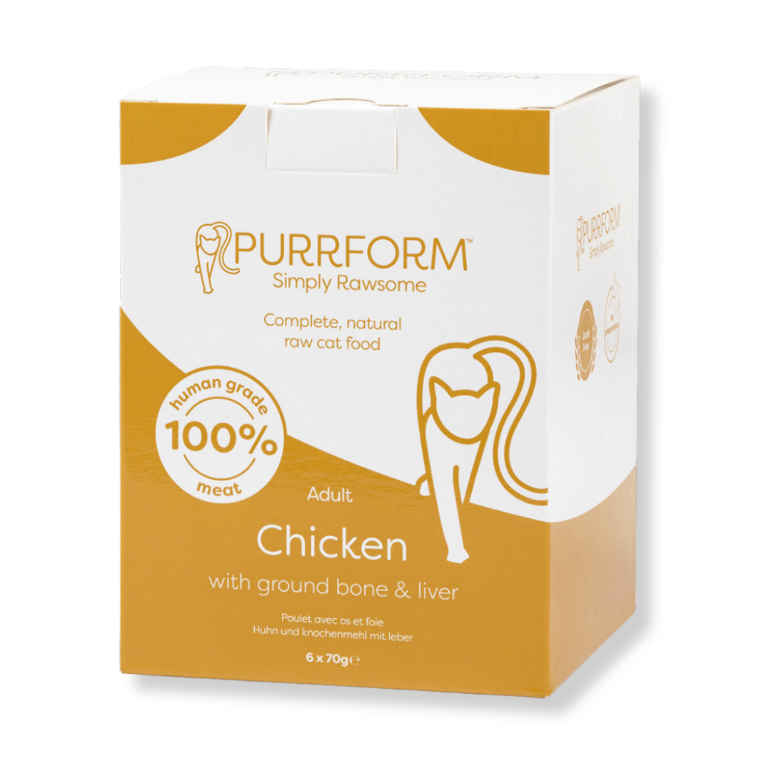 Natural Instinct PURRFORM Chicken & Ground Bone with Liver 6x70g