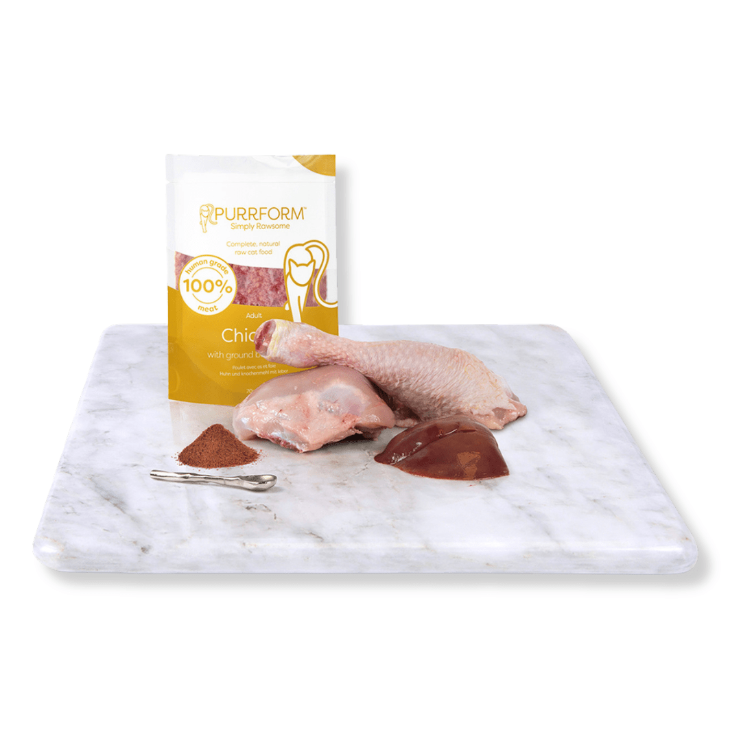 Natural Instinct PURRFORM Chicken & Ground Bone with Liver 6x70g