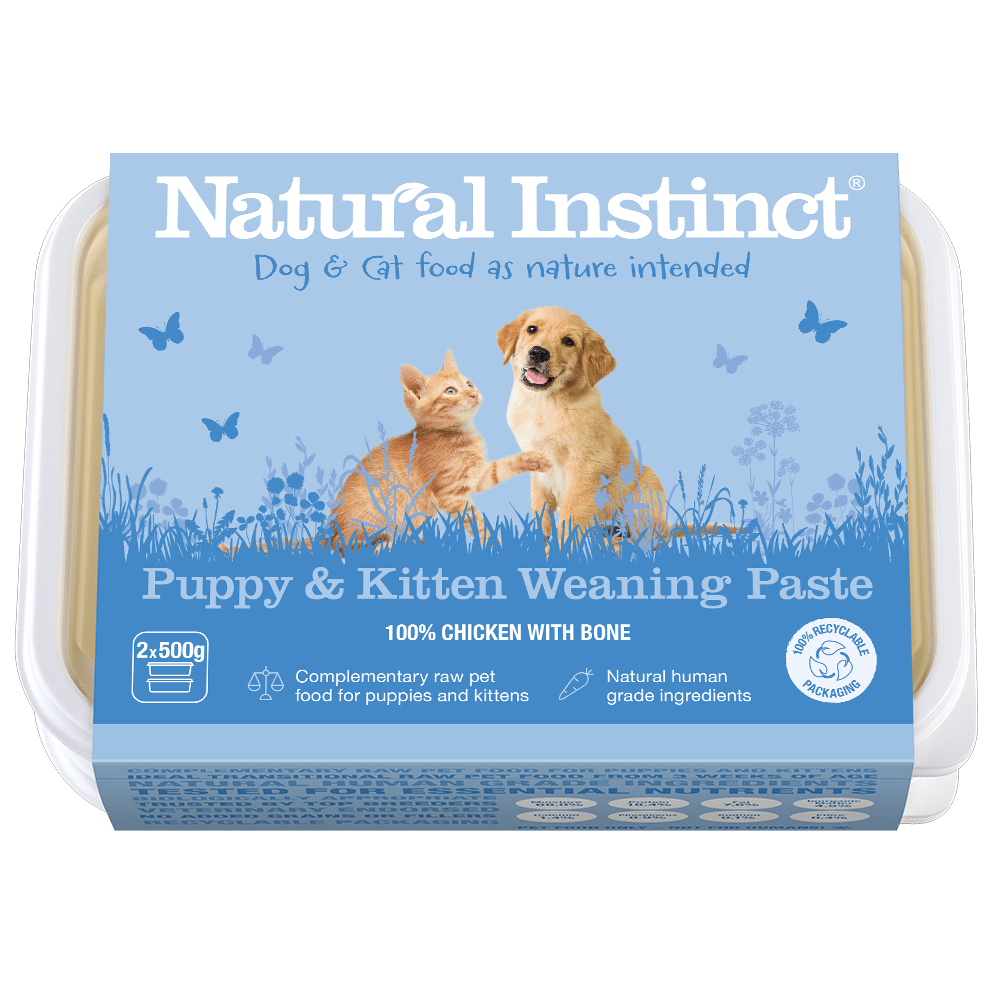 Natural Instinct 2x500g Puppy & Kitten Weaning Paste
