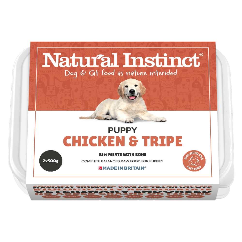 Natural Instinct Puppy Chicken and Tripe 2x500g
