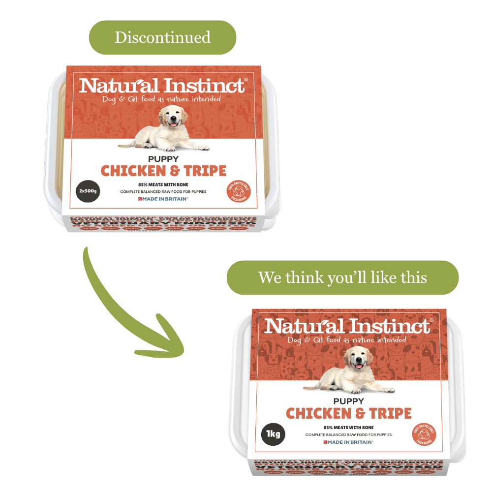 Natural Instinct Puppy Chicken and Tripe 2x500g