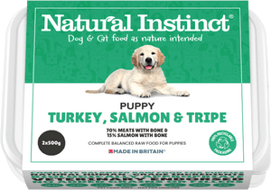 Natural Instinct Puppy Turkey, Salmon and Tripe
