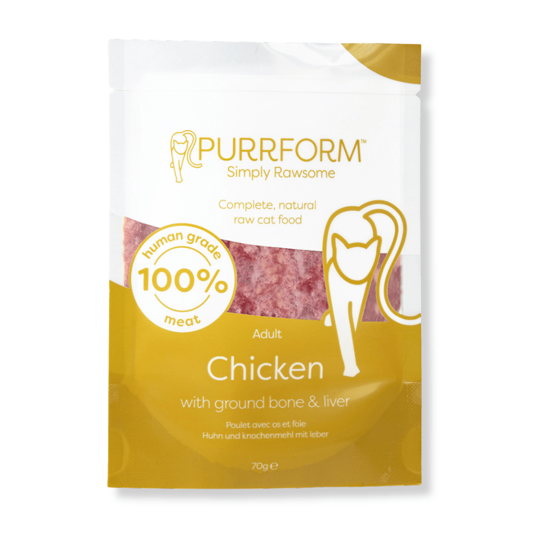 Natural Instinct PURRFORM Chicken & Ground Bone with Liver 6x70g