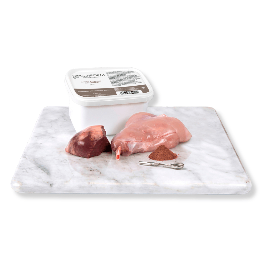 Natural Instinct PURRFORM Farmed Rabbit With Ground Bone & Ox Heart 450g