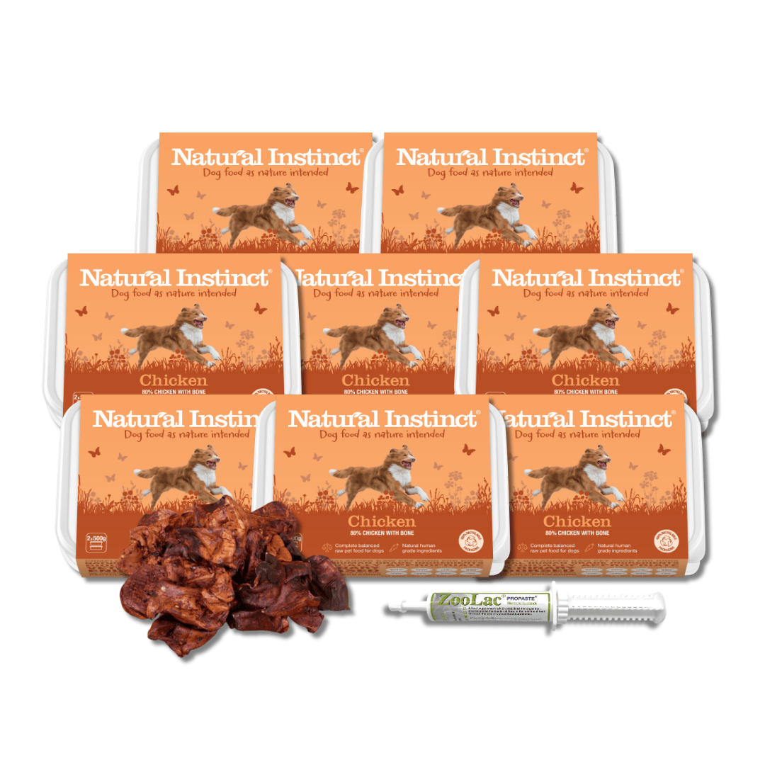 Natural Instinct Transition to Raw Bundle – Natural Chicken 2x500g – 8kg