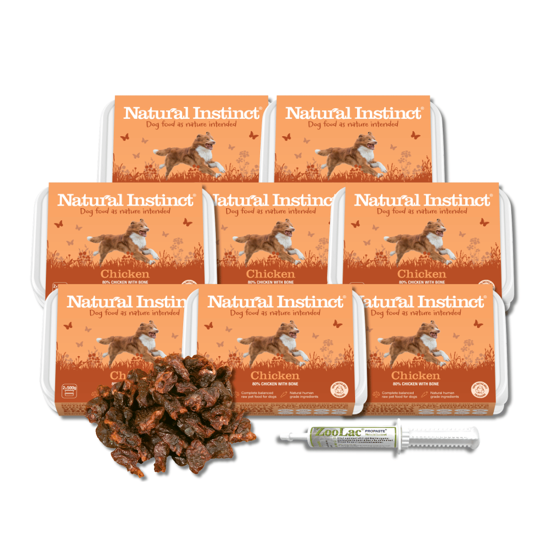 Natural Instinct Transition to Raw Bundle – Natural Chicken 2x500g – 8kg